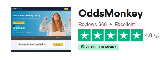 oddsmonkey trustpilot rating